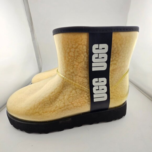 UGG Classic Clear Mini Waterproof Boots | Women’s Size 6 | Black - Picture 5 of 12